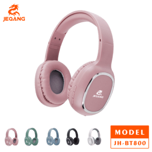 JEQANG – JH-BT800 Bluetooth Headset Black White & Brown